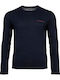 Logo Herren Unterhemden in Blau Farbe 1Packung