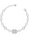 Kiriakos Gofas Women's Bracelet made of Silver with Zircon