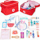 Ecotoys Set medical pentru copii din lemn 28buc