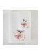 Borea Set of Baby Towels 2pcs Balletto White 30x50cm