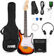 Max Gigkit Junior Πακετο Ηλεκτρικης Κιθαρας 3/4 Sunburst