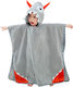 Grey Monster Kinder Strandponcho Badesachen Queen Mother