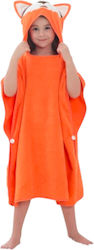 Orange Fox Kinder Strandponcho Queen Mother