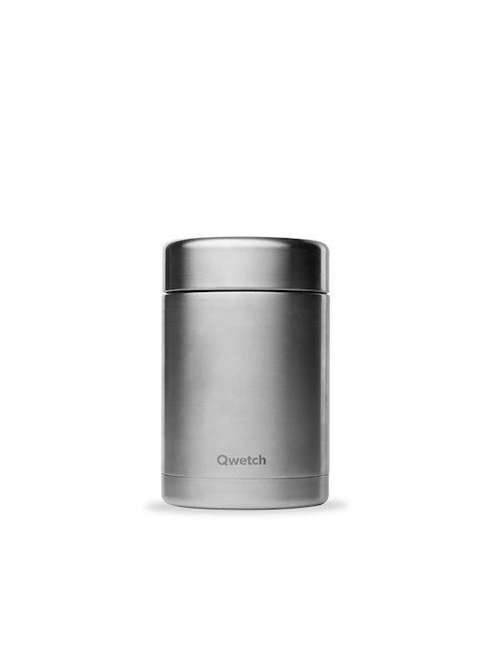 Qwetch Кутия за обяд Термос Inox Сребрист 650мл 1бр