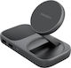 Energea Wireless Charger Qi2 with 2 USB-A Ports and 3 USB-C Ports 15W Power Delivery Gray (Widock Plus)