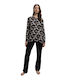 Giota Winter Damen Pyjama-Set Schwarz