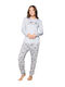 Modalove Set Pijamale pentru Femei Light Grey