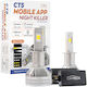 Cartech Λάμπες Αυτοκινήτου & Μοτοσυκλέτας H3 LED 6500K Ψυχρό Λευκό 160W 2τμχ