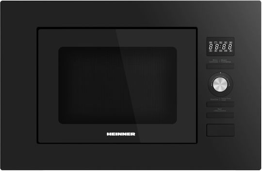 Heinner Built-in Microwave Oven with Grill 20lt Black