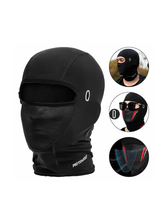 Motowolf Mdl1919 Vollgesicht Reitkopfbedeckung Für Motorrad Aus Polyester Schwarz Farbe