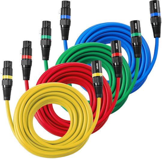 Vevor XLR male to 7.62m Cable Gold (KNYPXKNGDM25XDW13001V9)