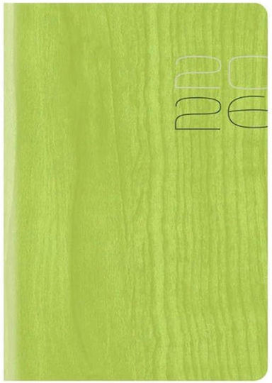 Daily Diary 2026 Theofylaktos 8.9x13cm Woodline Light Green S 705ap.449