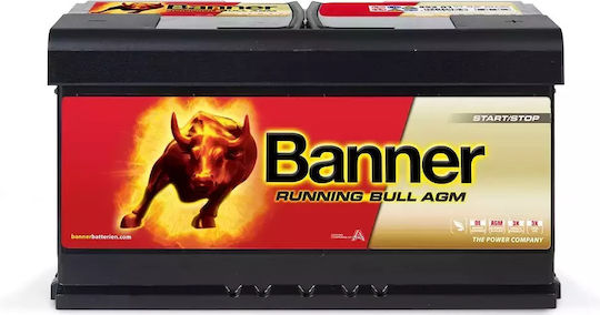 Banner Batterie Auto mit Kapazität 80Ah und CCA 800A Start/Stopp