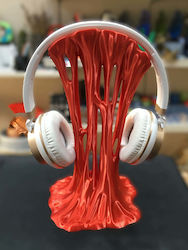 Stick To Beat Headphone Holder Red Silk Stick To Beat Headphone Holder Red Silk