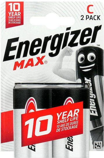 Energizer Baterii Alcaline C 1.5V 2buc