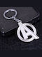Ασημένιο Μπρελόκ Λόγκο Εκδικητές Α Silver Avengers Logo Keychain A Molfs
