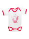 Nina Club Baby-Body Weiß/Fuchsie 72-Fuchsie