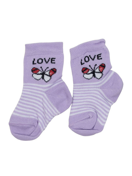 Yetis socks Παιδικές Κάλτσες Μωβ