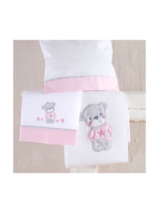 Rythmos Booby Baby Sheets Set Crib Cotton Pink ...