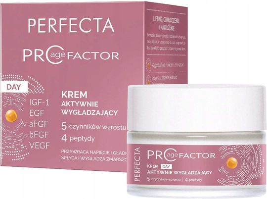 Perfecta Pro Age Factor Κρέμα Προσώπου Ημέρας για Ενυδάτωση & Αντιγήρανση με Πεπτίδια 50ml