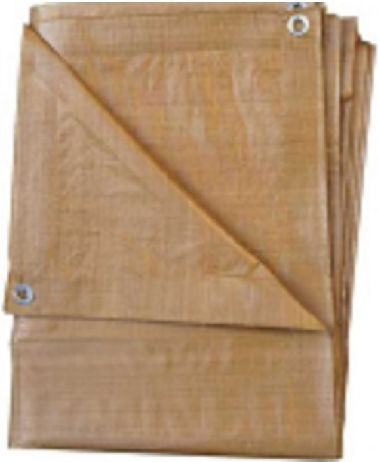 Waterproof Tarpaulin 120gr/m² 10x5m. Light Type Beige