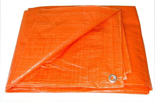 Rings Waterproof Tarpaulin 120gr/m² 12x6m. Light Type Orange