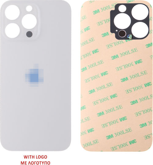 Iphone 16 Pro Max Battery Cover + Waterproofing Adhesive Tape Titanium White