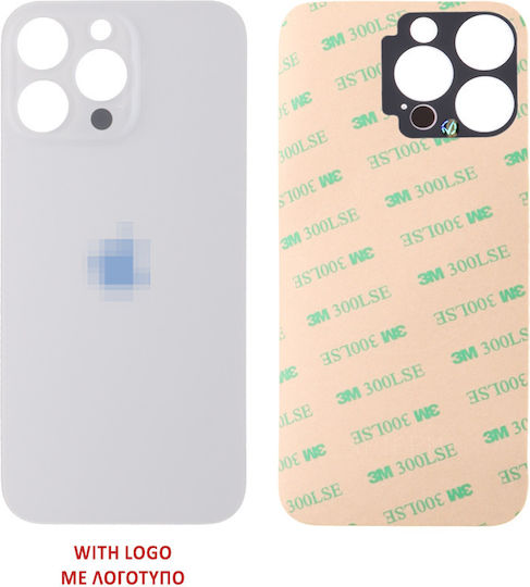 Iphone 16 Pro Battery Cover + Waterproofing Adhesive Tape Titanium White