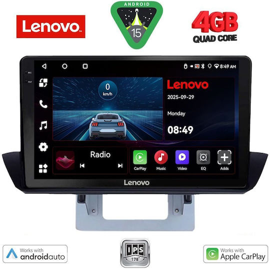 Lenovo Sistem Audio Auto pentru Mazda BT-50 2012-2019 (Bluetooth/USB/AUX/WiFi/GPS/Apple-Carplay/Android-Auto) cu Ecran Tactil 9"
