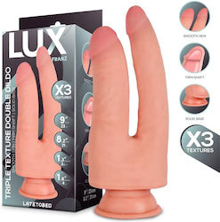 Lux Triple Διπλό Dildo Flesh