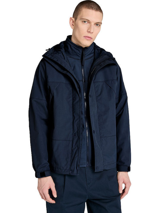 3 in 1 Winter Jacket Waterproof Blue