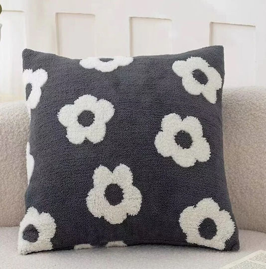 ForHome Decorative Pillow Case Gray 45x45cm