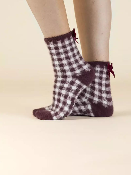 Noidinotte Women's Socks Burgundy