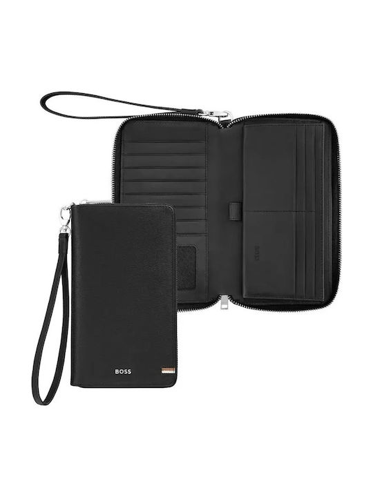 Boss Boss Leather Men's Wallet Travel Black
