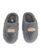 Winter Women's Slippers with Fur Gray