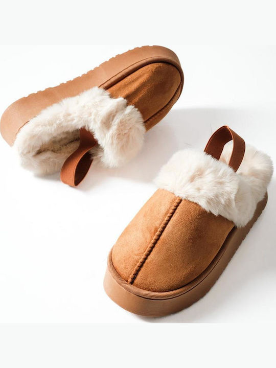The Shoemart Winter Damen Hausschuhe mit Fell B...