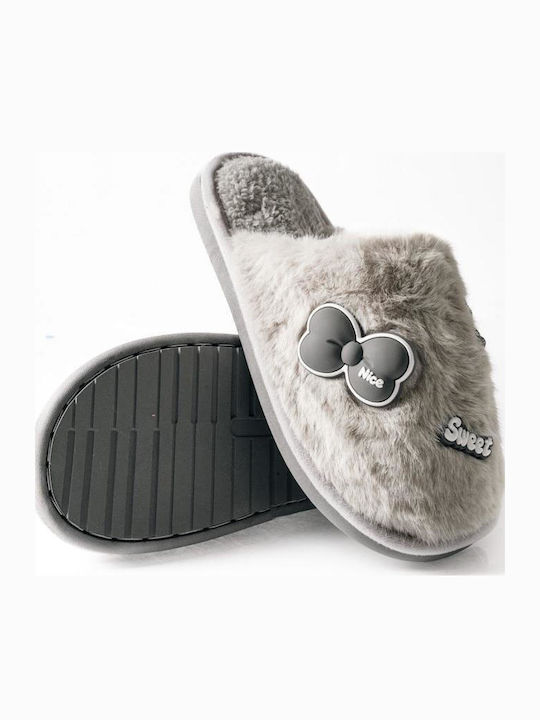 The Shoemart Winter Women's Slippers Gray