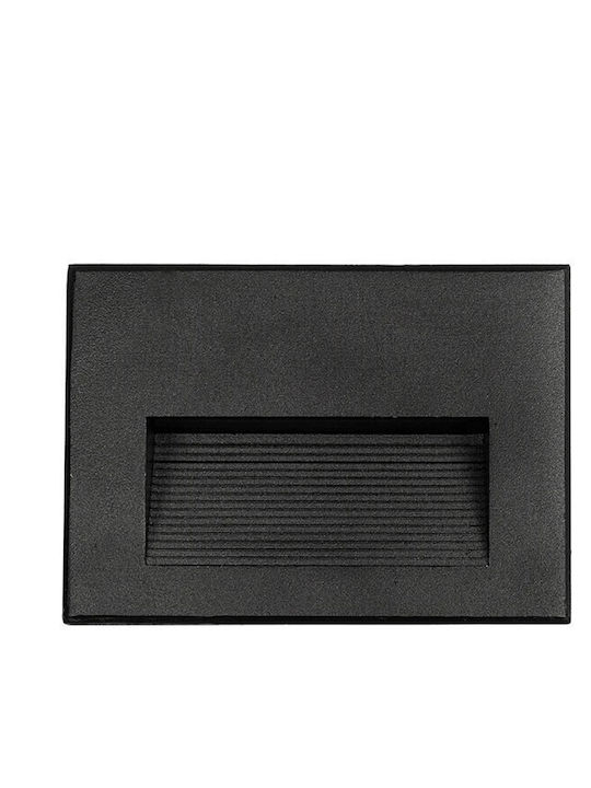 kelvo Stepart Wandmontierte Außenleuchte LED IP65 6W mit Warmweiß Licht 11.5x5.3x8.3εκ.