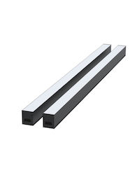 Modular Commercial Linear Lighting LED 1500x55x55 50W 3CCT 3000 4000 6500 K 6000lm AC170-265V Aluminum Black Universe 1-U016308