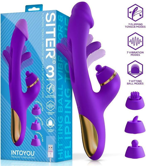 Siter 2.0 Flapping Tongue Hitting Ball Vibrator Caps