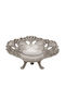 Galifas Metallic Decorative Platter Silver 19x19x4cm