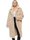 Women's Long Fur Beige