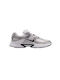 V5 Rnr Kids Sports Shoes Running with Laces White / Beige / Silver