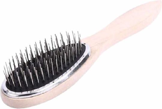 Pieptene Din Lemn Cu Dinți Metalici Special Pentru Peruci Topper