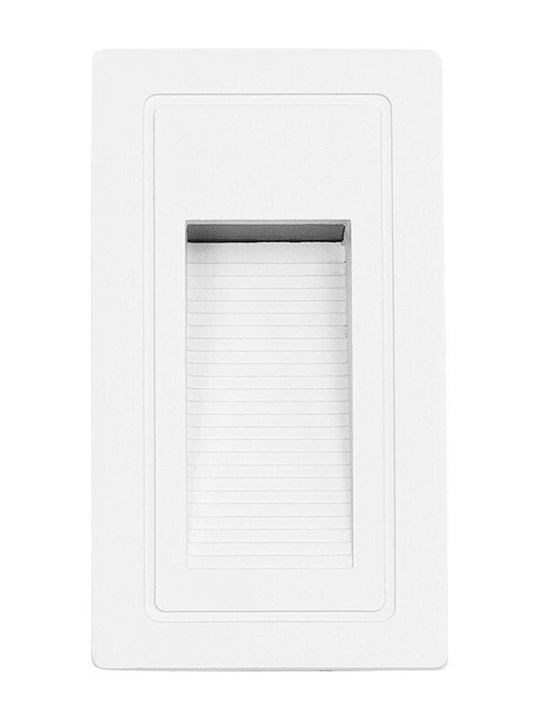 kelvo Stepart Wandmontiertes Außenbeleuchtung LED IP65 3W mit Warmweißem Licht 6x5.5x10cm