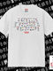 Stranger Things ABC Classic T-shirt Double Stitching Without Side Seams White 100% Cotton Vegan & Oeko-tex Certified