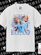 Erling Haaland Classic T-shirt Double Stitching Without Side Seams White 100% Cotton Vegan & Oeko-tex Certified