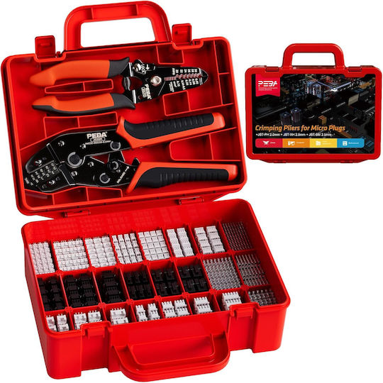 Set Cleste Sertizat 0,03-0,5 Mm² 24 Tipuri Jst-ph 2,0 Mm Jst-xh/jst-sm 2,5 Mm Conectori Cleste Sertizare Dupont Jst Molex Te 2,0 2,5 2,54 3,0 Mm Cleste Dezizolat