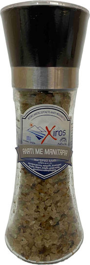 Xiros Natural Unprocessed Salt Of Mesolongi Coarse Grinder 170gr Mushrooms
