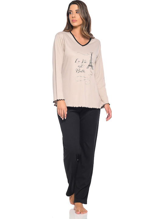 Clio Lingerie Set Pijamale pentru Femei Desert